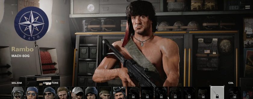 Коллаборация Call of Duty и Rambo: новые скины и эксклюзивные миссии